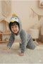 Boys/Girls Penguin Fleece Jumpsuit with Zipper - 2