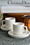 Saturn 4 Piece 2 Person Porcelain Coffee Cup Set