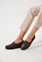 Pinderge moccasin elastic genuine leather women's shoes brown skin - 3