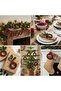 New Year's Tree Decoration Green Red Set of 5 - 4