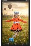 Girl's Orange Pebble Dress Stone Age Costume + Buckle - 4