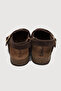 Nora Genuine Suede Sabo Sandals Brown Cork Sole 31-35 - 6