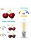 E14 LED Filament Candle Bulbs 6W (750LM) C35 SES, Warm White 2700K, Pack of 6 - 5