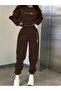 Printed Unisex Oversized Circular Neck Sweat / Rubber-Headed Tracksuit