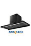 90cm Wall Kitchen Hood Black with Gold Trim – BLDC 1380 m³/h, Touch & Gestures - 3