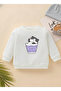 Premium Cute Cat in a Purple Cup Kids Unisex Sweatshirt