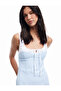 Blue Crew Neck Skinny Fit Dress 5Sak80347Pw - 3