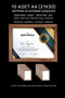 10 قطع إطار 21×30 - إطار MDF - إطار صور - إطار شهادة A4 - شهادة