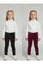 2-Pack Girls' Corded Fabric Velvet Tights - Comfortable Winter Flexible