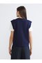 Alita City Lcw Vision Navy Blue Knitwear Plain Women's Sweater with a Difference - 4