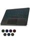 Wireless Bluetooth Keyboard with Touchpad, 7-Color Backlit, 10-inch Universal - 3