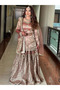 Pink Top, Sharara and Dupatta Set - HRT3071 | Pink