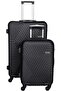 Hardside Luggage 2-Piece Set (20"/28", ABS, 4-Wheel Spinner) - Black