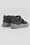 Children's Unisex Smoked Flexible Thermo Sole Double Velcro Strip Patterned Sports Short Boots - 4