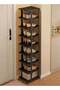 9 Layer Simple Dustproof Shoe Rack (Black)