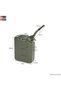 Metal Jerry Fuel Can for Gasoline and Diesel, 20L, Green - 6