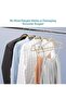50 Pieces Of Flocking Non-Slip Hangers For Household Clothes Hanging, Beige - 7