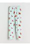 Crew Neck Velvet Girl's Pajama Set - 5