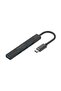 4-In-1 Type-C Sync/Charge Adapter With USB-A Adapter Black