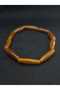 Wooden Look Polyester Material Cylinder Cut Elastic Fits All Wrist Sizes Stylish Bracelet - 8