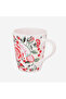 Strawberry Garden Red Porcelain Mug 375 ml - 4