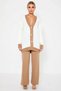 Women's Bottom Top Color Block Knitwear Cardigan Pants Set Regular Cut Comfortable and Stylish Everyday Wear - 5