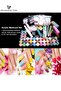 Acrylic Powder Shiny Glitter Nail Art Decoration, Professional DIY Nail Kit Nail Art Tools Combo Set - 5