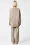 Women's Bottom Top Buttoned V-Neck Knitwear Cardigan Pants Set Low Arm Wide Leg Relaxed Fit Quality - 6