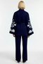 Women's Bottom Top Embroidery Detailed Double-Breasted Knitwear Cardigan and Wide Leg Pants Set Comfortable Elegance Sports - 6