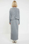 Women's Bottom Top Relaxed Fit Long Sleeve Crew Neck Knitwear Maxi Dress Winter Season Comfortable and Design - 5