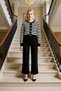 Women's Top and Bottom Stylish Knitwear Cardigan and Wide-Leg Pants Set with Modern Cut and Comfortable Structure