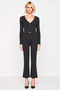 Women's Top and Bottom Corded Fabric Knitwear Blouse Cardigan and Wide Leg Pants Set Daily and Comfortable Use - 5