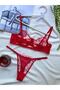 مجموعة Bralet القلب الأحمر