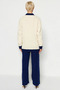 Women's Bottom Top Color Block Knitwear Cardigan Pants Set Regular Cut Comfortable and Stylish Everyday Wear - 6