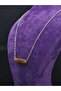 Wood Look Polyester Design Stylish Cylinder Cut Suitable for Daily Use Steel Necklace - 8