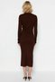 Women's Ribbed Knit Crop Sweater and Slit Detailed Midi Skirt Set Casual Chic and Modern - 6