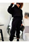 Hooded Bottom Top Set Tracksuit Three Thread Oversize Fit Unisex - 2