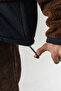 Grayscale Zippered Fleece Jacket - 4
