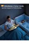 Lightweight Rechargeable 10 LED Amber Book Light for Reading in Bed - 5