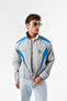 Nightrun Parachute Fabric Zippered Vintage Windbreaker Jacket - 3