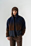 Grayscale Zippered Fleece Jacket - 3