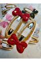 Set of 2 Metal Buckles with Gold Detailed Bow - 3