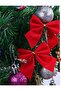Red Mini Bow Christmas Tree Ornament Gift Package Ornament Pack of 12 - 3