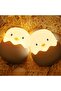Night Light for Kids - Egg Shell Touch Sensor Rechargeable Silicone LED Lamp - 3