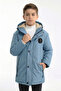 Boys' Winter Parka Coat with Fur Inside, Warm, Water-Repellent, Windproof, Hooded - 2