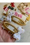 Set of 2 Metal Buckles with Gold Detailed Bow - 3