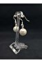 Majorca Pearl Dangle Design 12 Mm. Measure Stylish Style Daily Use Mallorca Pearl Steel Earrings - 5
