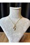 Letter g Lacquer Coated Gold Non-Tarnish Chain Necklace