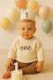 Baby Girl and Boy Embroidered Knitwear Sweater Baby Children's Monthly and Birthday Outfit Concept Gift - 4