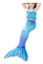 3 PCS The Little Mermaid Tails Costume Set for Girls - Light Blue - 5